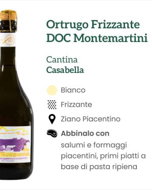 Ortrugo Frizzante DOC Montemartini – Cantina Casabella