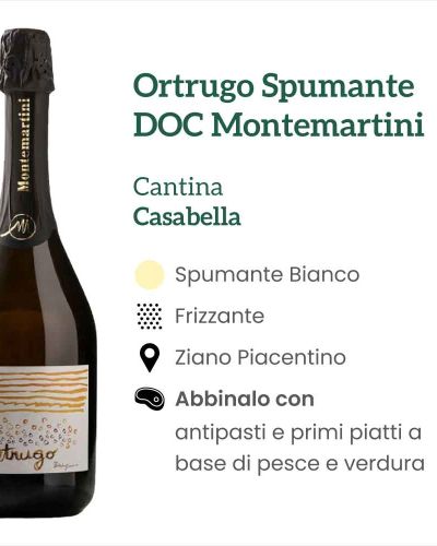 Ortrugo Spumante DOC Montemartini – Cantina Casabella