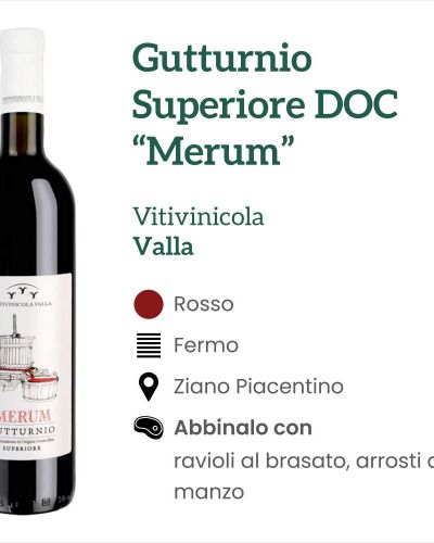 Gutturnio Superiore DOC “Merum” – Vitivinicola Valla
