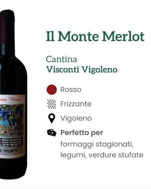 “Il Monte” Merlot frizzante IGT Emilia – Cantina Visconti Vigoleno