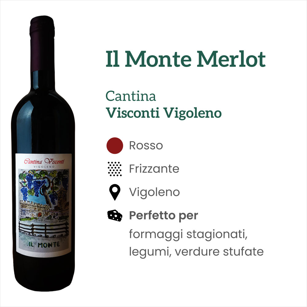 CP v 0203 Merlot Cantina Visconti Vigoleno Il Monte Rosso Caratteristiche e abbinamenti