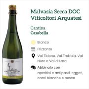 CP v 0111 Malvasia Secca DOC Cantina Casabella Viticoltori Arquatesi Bianco Caratteristiche e abbinamenti