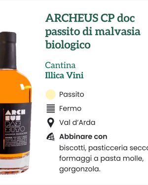 “Archeus” Passito di Malvasia Biologico – Illica Vini